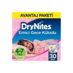 Drynites Huggies Kız Emici Gece Külodu 4-7 Yaş 10'Lu X 3 Adet