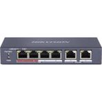 Ds-3E0106P-E-M 4 Portlu 10-100 Fast Ethernet Switch Hub 4 Port Poe 35W