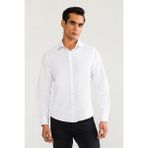 D'S Damat 0802 Kuplu Gömlek - Beyaz - XL