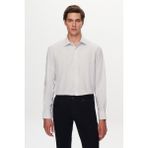 D's Damat 0HF02HD14100M Regular Fit Lacivert Çizgili Erkek Gömlek