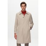 D's Damat 1HFP82870001M Regular Fit Taş Düz Pardösü