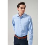 D's Damat 2HF02ORT5185 Slim Fit Açik Mavi İtalyan Yaka Erkek Gömlek
