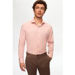 D's Damat 2HF02ORT5185 Slim Fit Gül Kurusu İtalyan Yaka Erkek Gömlek