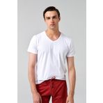 D's Damat 4HC141996755M Beyaz Erkek T-shirt