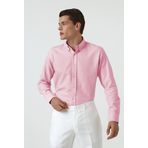 D's Damat 5HC02ORT07265 Slim Fit Pembe Armürlü Erkek Gömlek