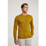 D's Damat 5HF060632004D Regular Fit Olıve Yeşili Düz Örgü Kazak
