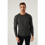 D's Damat 5HF06ORT12004 Regular Fit Antrasit Bisiklet Yaka Kazak