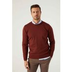 D's Damat 5HF06ORT12004 Regular Fit Bordo Erkek Kazak