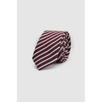 Ds Damat Bordo Desenli 5,5 Cm Kravat, Bordo