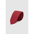 Ds Damat Bordo Düz 5,5 Cm Kravat, Bordo