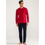 Ds Damat Bordo Erkek Pijama Takımı DS1005
