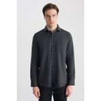 D'S Damat Ds Damat Comfort Antrasit Gabardin Gömlek 5HC02KX03327M - XL