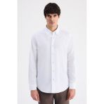 D'S Damat Ds Damat Comfort Beyaz Oxford Gömlek 6HC02HD11304M - 2XL