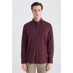 D'S Damat Ds Damat Comfort Bordo Gabardin Gömlek 5HC02KX03327M