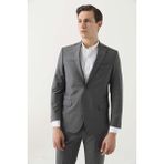 D'S Damat Ds Damat Comfort Fit Gri Düz Travel Takim Elbise 4HE05OB35604M - 62 - 4 Drop