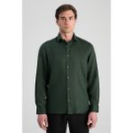 D'S Damat Ds Damat Comfort Haki Keten Gömlek - 2XL