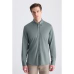 D'S Damat Ds Damat Comfort Haki Örme Gömlek 5HC02TD02265M
