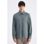 D'S Damat Ds Damat Comfort Haki Oxford Gömlek 6HC02G811304M