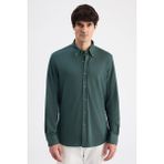 D'S Damat Ds Damat Comfort Zümrüt Yeşili Oxford Gömlek 6HC02G811304M - 3XL