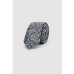 D'S Damat Ds Damat Gri Desenli 5,5 Cm Kravat