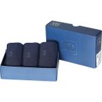 D'S Damat Ds Damat Merserise 3lü Çorap Set Lacivert - 40 - 44