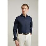 D'S Damat Ds Damat Regular Fit Lacivert Klasik Gömlek 4HE02DY05025M - 4XL