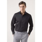 D'S Damat Ds Damat Regular Fit Siyah Düz Gömlek 4HE02DY05025M - XS