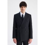 D'S Damat Ds Damat Regular Fit Siyah Düz Takim Elbise 6HE05OB35588M - 6 Drop - 52