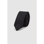D'S Damat Ds Damat Siyah Düz 4 Cm Kravat