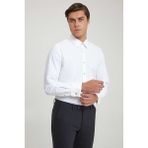 D'S Damat Ds Damat Slim Fit Beyaz Armürlü Smokin Gömlek 4HSS2GL282800 - 2XL