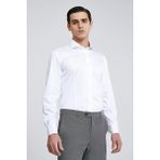 D'S Damat Ds Damat Slim Fit Beyaz Düz Gömlek 4HE02DY05067M - XL