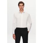 D'S Damat Ds Damat Slim Fit Beyaz Düz Gömlek 5HE02SG00139M - XL