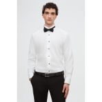 D'S Damat Ds Damat Slim Fit Beyaz Düz Smokin Gömlek 4HSS2DY05326M - 2XL