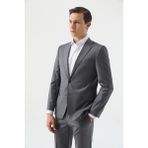 D'S Damat Ds Damat Slim Fit Gri Düz Takim Elbise 4HE05JB01577M - 66 - 6 Drop