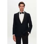 D'S Damat Ds Damat Slim Fit Lacivert Krep Desen Smokin Takim Elbise 4HSS5TL01505M - 6 Drop - 52