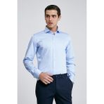 D'S Damat Ds Damat Slim Fit Mavi Düz Gömlek 4HE02DY05067M - 3XL