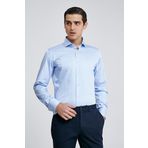 D'S Damat Ds Damat Slim Fit Mavi Düz Gömlek 4HE02DY05067M