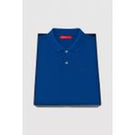 D'S Damat Ds Damat Slim Fit Saks Mavi Kutulu Polo Yaka T-Shirt 4HC14ORTKPLO1