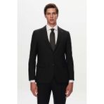 D'S Damat Ds Damat Slim Fit Siyah Düz Yünlü Travel Takim Elbise 4HE05OB35577M - 58 - 6 Drop