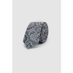 Ds Damat Gri Desenli 5,5 cm Kravat
