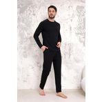 Ds Damat Maschio Pamuk Pijama Takımı SİYAH