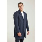 D'S Damat Regular Fit Lacivert Düz Palto %62 Polyester %33 Viskon %5 Elastan Erkek Günlük Kullanım - 56