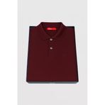 Ds Damat Regular Fit Mürdüm Kutulu Polo Yaka T-Shirt, S
