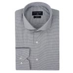Ds Damat Slim Fit Beyaz Armürlü Gömlek