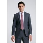 Ds Damat Slim Fit Gri Yünlü Travel Takim Elbise