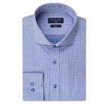 Ds Damat Slim Fit Lacivert Armürlü Gömlek