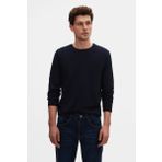 Ds Damat Slim Fit Lacivert Bisiklet Yaka %100 Pamuk Nefes Alabilen Uzun Kollu Body Tişört