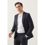 Ds Damat Slim Fit Lacivert Düz Takim Elbise - 48 - 6 Drop