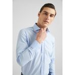 D'S Damat Slim Fit Mavi Nano Care Gömlek
