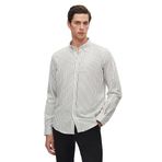 Ds Damat Slim Fit Siyah Çizgili Gömlek, L